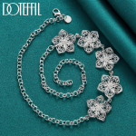 H&otilde;beda lillega kaelakee Mood Pulmaehted