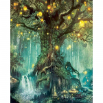 5D-teemantmaali maastik Ristpistes maastik teemantmosaiikide m&uuml;&uuml;k Kodukaunistuse k&auml;sit&ouml;&ouml; Full Round 20x25CM