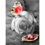 DIY Teemantmaaling Vaas Roosid Teemantkunst Teemanttikandid T&auml;is&uuml;mmargune puur Kodukaunistus Full Round 20x25CM