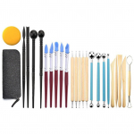 25 tk pol&uuml;meersavi t&ouml;&ouml;riistad voolimissavist skulptuurit&ouml;&ouml;riistade komplekt keraamilise keraamika nikerdust&ouml;&ouml;riistad, sealhulgas 25pcs Set