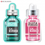 Rojukiss Akne/Pinduv/Punane seerum/Gluta/HYA/Omega/Perfect/Repair/Valge/Tsingi poorideta 5X intensiivmask 25 ml - Tai nahahooldus Acne 1 & Gluta 1