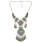 Vintage Tassel Statement kaelakeed naistele Boho etnilise geomeetrilise kristallist ehteid