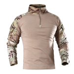 Meeste Army Tactical Multicam Military Combat Must T-s&auml;rk pikkade varrukatega CP kamuflaaž Airsoft s&auml;rgid Matkajahiriided XXXXXL
