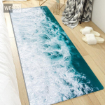 3D Waves vaip magamistoa maastiku jaoks Mere rannamatt Libisemiskindel k&ouml;&ouml;gimatt Vannitoa vaip Pikk moodne voodimatt 40x60cm
