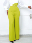 Elegantsed k&otilde;rge v&ouml;&ouml;kohaga p&uuml;ksid naistele Trendikas Pearl Pandlaga Peplum Laia s&auml;&auml;rega p&uuml;ksid S&uuml;gispeol T&ouml;&ouml; Capris 4XL roheline