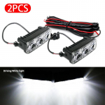 SEAMETAL auto automaatne p&auml;evas&otilde;idutuli p&auml;evavalgus auto suunatuli DRL 3 LED 12V veekindel LED udutuli 6000K auto stiilis 2PCS