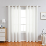2PC Kardinad Majapidamises Pimendavad Phantom Loorid L&auml;bipaistvad Valgused Kaitske Privaatsust saab 132cm * 241cm valge