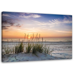 L&otilde;uenditr&uuml;kk Beach Sea Grass Sunset 60x40 lilla