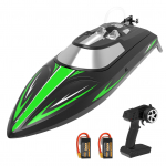 Kaugjuhtimispuldiga paat 50 km/h kiire 2,4 GHz kaugjuhtimispuldiga laev M&auml;nguasi kingitus lastele T&auml;iskasvanud Poistele Madal 1 battery tumeroheline v&auml;rv