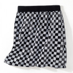 K&otilde;rge v&ouml;&ouml;koha kontrastsusega v&auml;rvi ruuduline miniseelik E-t&uuml;druk kevadine jaapanlane Jupe Harajuku Faldas Mujer Moda C-227 One Size must