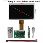 7-tolline 1024*600 HDMI-&uuml;hilduv LCD-ekraan koos draiveriplaadiga Monito Raspberry Pi Banana/Orange Pi miniarvuti jaoks
