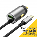 Essager 20W autolaadija koos kaabliga kiirlaadija Pd3.0 Qc USB kiire auto-USb laadija Xiaomi Iphone14 13 12 mobiiltelefoni laadija jaoks Type C Charger