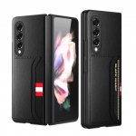 Libisemiskindel matt nahast nahast &uuml;mbris Samsung Galaxy Z Fold 3 4 Fold3 Fold4 5g Zfold4 Fold2 Fold 2 p&otilde;rutuskindla telefoni Coque jaoks for Galaxy Z Fold 3 hall v&auml;rv