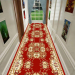 Retro pika koridori vaiba jooksjad Esteetilised luksuslikud hotelli esiku kaunistamine Kodu vahek&auml;ik libisemiskindel pikk matt k&otilde;nnitee vaip pestav W100*H400CM