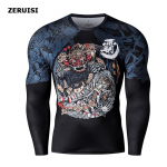 3D Prinditud Harajuku Fitness Topid T-s&auml;rgid Kompressioons&auml;rgid Anime Mehed Sport Mood Jaapani meeste Top R&otilde;ivad XS