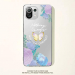 Purple Butterfly Flower lilleline l&auml;bipaistev &uuml;mbris Xiaomi Poco X3 Nfc X3pro M3 F1 F3 jaoks Mi 11 12 13 11x 12x Pro 11 10 Lite 11t 10t jaoks Xiaomi Poco M5