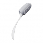 Lemmiklooma s&otilde;rmede hambahari &Uuml;he s&otilde;rmega juhtimine Pehmed harjased Mugav k&auml;epide Igap&auml;evane hammaste hooldus koertele ja kassidele Igemes&otilde;bralik t&otilde;hus puhastamine valge