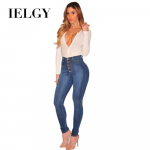 IELGY k&otilde;rge v&ouml;&ouml;kohaga teksad Moodsad liibuvad ja mugavad elastse nupuga juurdep&auml;&auml;su kontroll Metsikud trendikad p&uuml;ksid S tumesinine