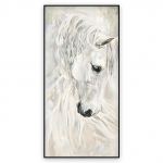Loomade hobuste kaunistusmaal Abstraktne lihtsas stiilis l&otilde;uendplakat Elutoa seinamaalingud kaasaegse kodukaunistuse esteetika jaoks 60cm&times;170cm NoFrame