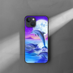Dolphin Cute Animal telefoni&uuml;mbris iPhone'ile Samsung Galaxy Redmi Xiaomi Oppo OnePlus Note SA 7 8 9 10 11 12 13 14 20 21 22 23 53 54 Pro Max Plus Ultra iPhone 6 or 6S