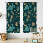 Vikerkaar &Uuml;kssarviku kardinad T&uuml;drukud Magamistoa Sisustus Poiste Dinosauruste Kardinad V&auml;rvilised multifilmid Dino lastele Safari Metsloomad Aknakatted W66 X H160cm X 2