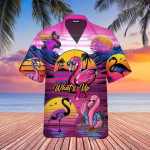 Suvine sooduspakkumine Hawaii s&auml;rk meestele 3d koomiksifilm Flamingo meeste s&auml;rk Rand Suurem&otilde;&otilde;tmeline naljakas meeste r&otilde;ivad mood l&uuml;hikeste varrukatega L