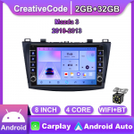 2 Din Androidi autoraadio multimeediumivideopleier Mazda 3 2010-2013 jaoks koos nupunupuga Carplay WiFi BT 2+32GB 2+32GB