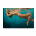 Mood Seksikas naine plakat Alasti naine meres Prindi T&uuml;druku l&otilde;uend Sinine Merepilt Kaasaegne seinakunst Vannitoakaunistus 21x30 No Frame