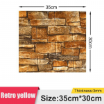 1/5/10 tk 35*30cm tapeet Isekleepuv 3d magamistoa kaunistussein veekindel niiskuskindel pehme pakendiga tapeet 1pcs 35*30cm beež