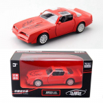 1/36 Scale 1978 Pontiac Firebird Diecast automudeli m&auml;nguasi, tagasit&otilde;mmatav m&auml;nguasi, avatud ustega lastele V&auml;ikelaste poiste ja t&uuml;drukute kingituste kollektsioon 1/36-12x5x3.4cm punane
