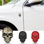 SKULL autokleebise embleemim&auml;rk 3D Premium metallist kleebisega kleebis kaunistus autod veokid mootorrattad 3