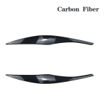 S&uuml;sinikkiust auto esitulede kulmude laugude trimmimine kulmude silmalaugude kaantele BMW 3. seeria E90 E91 320i 330i sedaan Touring jaoks Carbon Fiber black