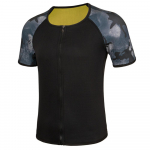 Meeste Body Shaper Waist Trainer dressipluus Neopreenist Saunakost&uuml;&uuml;m Salendav T-s&auml;rk Treening Shapewear Tankid Kaalulangetaja Pusad S must