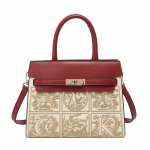 W. D. POLO kingitused tikandiga v&auml;rskelt abiellunud emale Punane pulmakott Kingitused &auml;mmale K&auml;ekott Crossbody Naiste kott M
