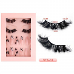 Mink Hair Kunstripsmed Nail Wear Nail Combination Set Eye Lashes elevandiluuvalge