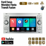 2 DIN Androidi autoraadio multimeediumipleier Stereo Ford Focus 2007 Mondeo S-max C MAX Kuga Galaxy Fiesta Transit Fusion Navi BT GPS Wifi 1+16GB jaoks must
