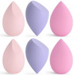 Make Up Sponge 6 Pieces Beauty Blender K&auml;snad Pestav lateksivaba kosmeetiline k&auml;sn Flawless Foundation Puff Kosmeetiline t&ouml;&ouml;riist vedela kreemi ja pulbri jaoks 3x3x5cm