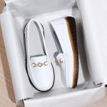 Kevad/s&uuml;gis naiste metallist nahast nahast pehmed nuudlid pehmed nuudlid vabaajajalatsid Naiste nahast kingad 38 valge