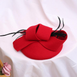 Pulma naise m&uuml;ts Fascinators Pillbox m&uuml;ts sulgedega 100% Austraalia villast vildist kirikum&uuml;tsid Kokteili bankett Fedorase m&uuml;ts diameter 18cm