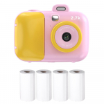 2,7K armas Kids Kids Kids Kids Kids Camera 42MP Kids Digital Camera Childeren Instant Print Camera 2,4-tolline sinine