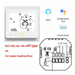 WIFI termostaat elektri-/vee-/gaasiboilerile Smart puutetundlik LCD-ekraan koos Alexa/Google Home'iga GA-B valge
