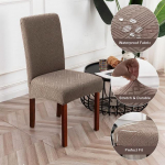 Veekindel tooli kate Stretch Solid Tool Slip Cover Jacquard Pehme tooli istme kate S&ouml;&ouml;gitoa m&ouml;&ouml;blikaitse Kodu 1pc valge