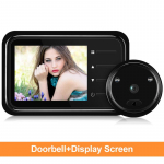 2,4-tollise LCD-ekraaniga videopiiluga uksekellakaamera IR-&ouml;ise n&auml;gemisega video silmaga uksekella visuaalne uksekell nutika kodu v&auml;likaamera C22 Doorbell