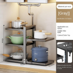 K&ouml;&ouml;givalamu potihoidik roostevabast terasest mitmekihiline pann riisipliit hoiurest maitseainepudeli prahi organiseerija 3+2 must