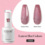 ROSALIND 15 ml k&uuml;&uuml;nelakk, poolp&uuml;siv leotav UV geelk&uuml;&uuml;nelakk, pealislakk geellakk