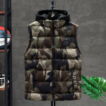 Meeste s&uuml;gis- ja talvine puuvillane vest kamuflaažvest naiste &otilde;ues elastne soe talvine tuulekindel soe jope, suur XXXXXXXL khaki