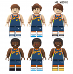 6tk M8070 Sportfiguur korvpalli ehitusplokk multikas sportlase nukk laste m&auml;nguasi