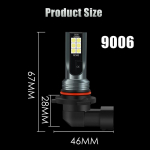 2tk H8 H11 LED pirn 9005 HB3 9006 HB4 led lamp Super ere auto udutuled p&auml;evas&otilde;idutuled 12V 6000K valge 9006 HB4