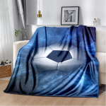 Jalgpalliv&auml;ljak Jalgpall V&auml;ravateekk Pehme flanelltekid Voodidiivani kate Voodikate Kodukaunistus J&otilde;ulud s&uuml;nnip&auml;evakingitused 75x90cm