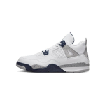 Air Jordan 4 Retro PS Midnight Navy Laste tossud Valge Hele-suitsuhall Tulepunane BQ7669-140 31 white